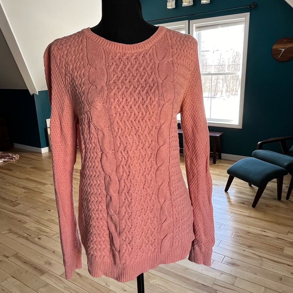Croft & Barrow cable knit sweater Size M